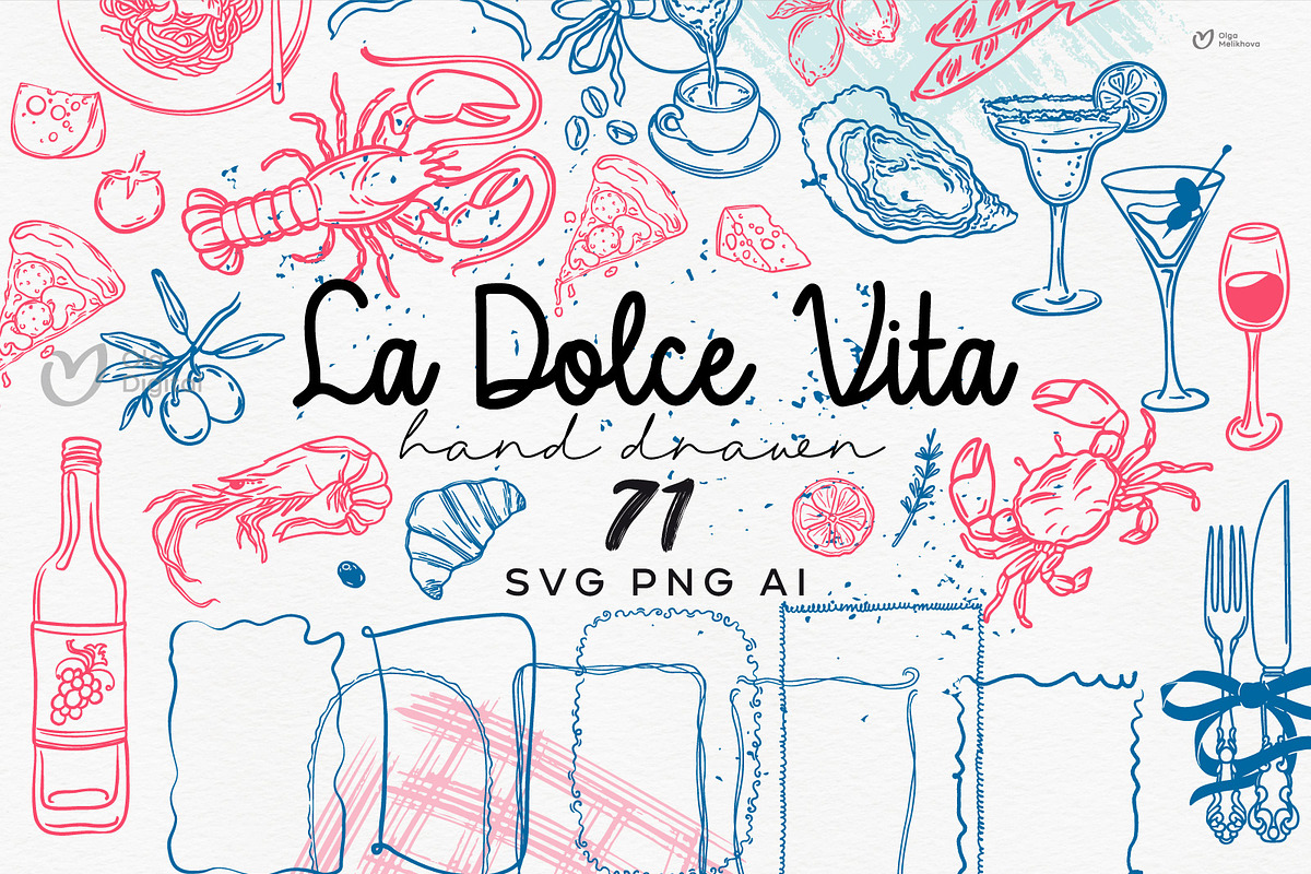 La Dolce Vita, Frames & Icons, an Object Illustration by ollalya (Photo 1 of 7)