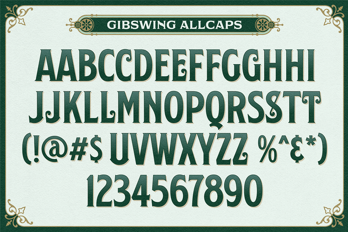 NS Gibswing Fonts + Extras, a Font by Novisouldado (Photo 9 of 11)