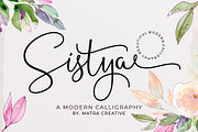 Sistya, a Script Font by Matra Creative (Thumbnail 1 of 11)