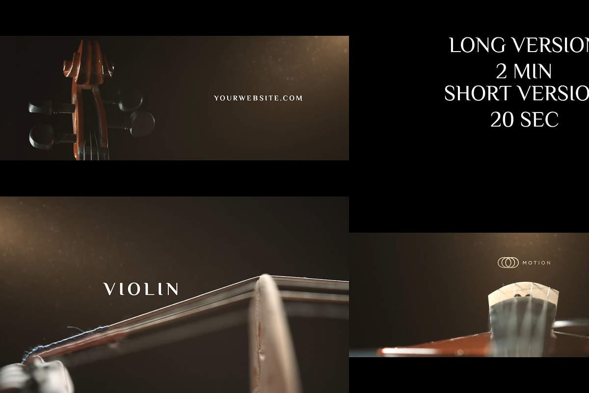 Violin Project for After Effects, a Branding & Logo Template by FlashFXbox (Photo 2 of 2)