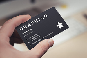 2 In 1 Black&White Business Card-49