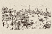 Dubai City Hand Drawn Vectors, a Decorative Illustration by Alara Studio (Thumbnail 5 of 9)