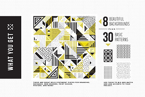 Modern Geometric Pattern Set