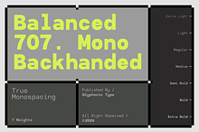 GC 707 Mono - Modern Monospace