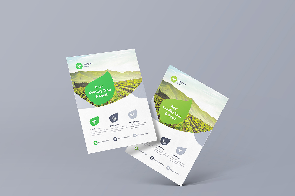 Agriculture Firm Flyer Design, a Flyer Template by mijli (Photo 2 of 8)
