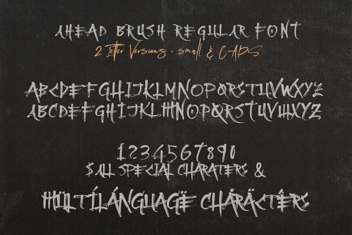 Ahead Brush SVG Font, a Font by Cruzine (Photo 5 of 7)