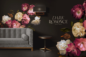 Dark Romance Floral Art Collection