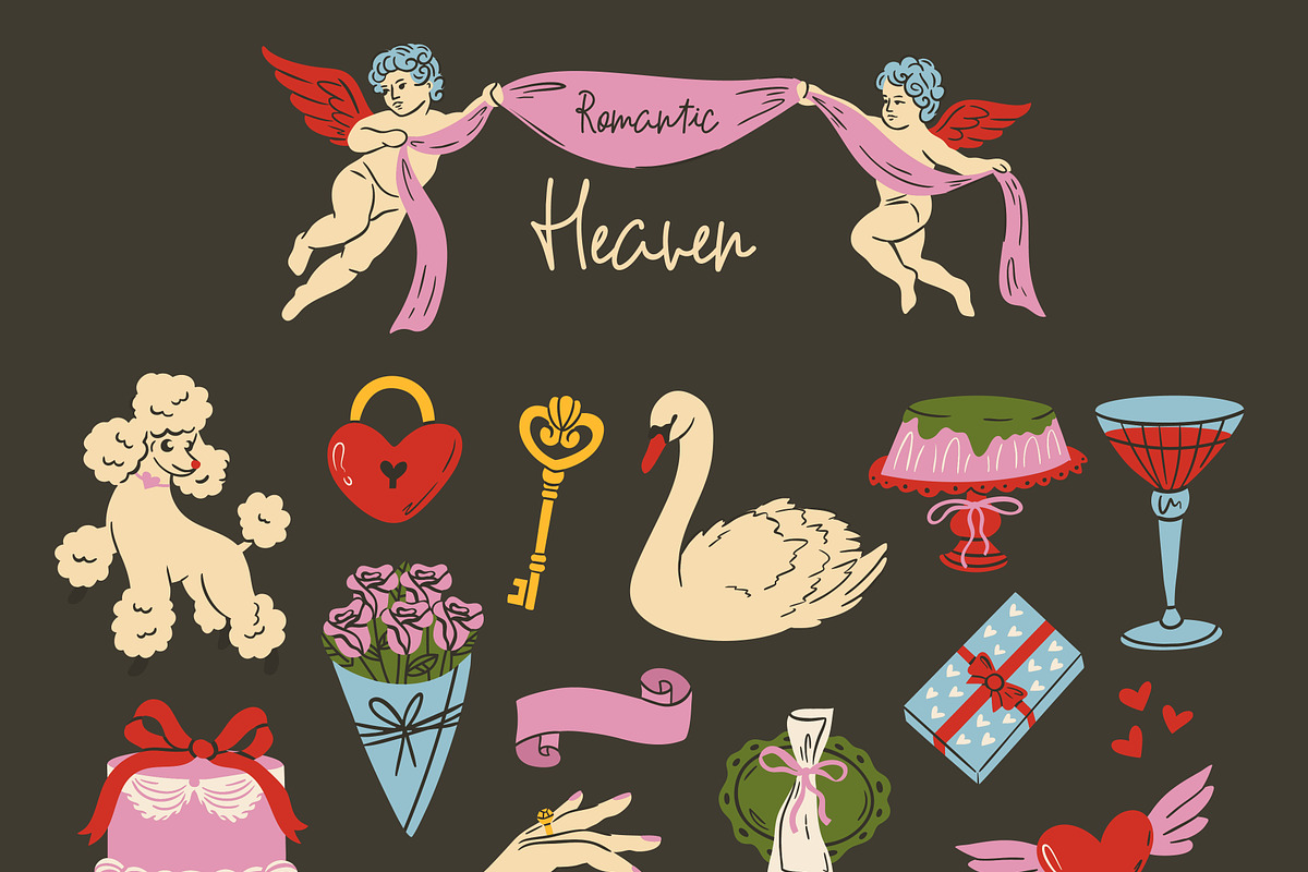 Cute Valentines Day Clipart, an Object Graphic by AnnArt (Photo 4 of 10)