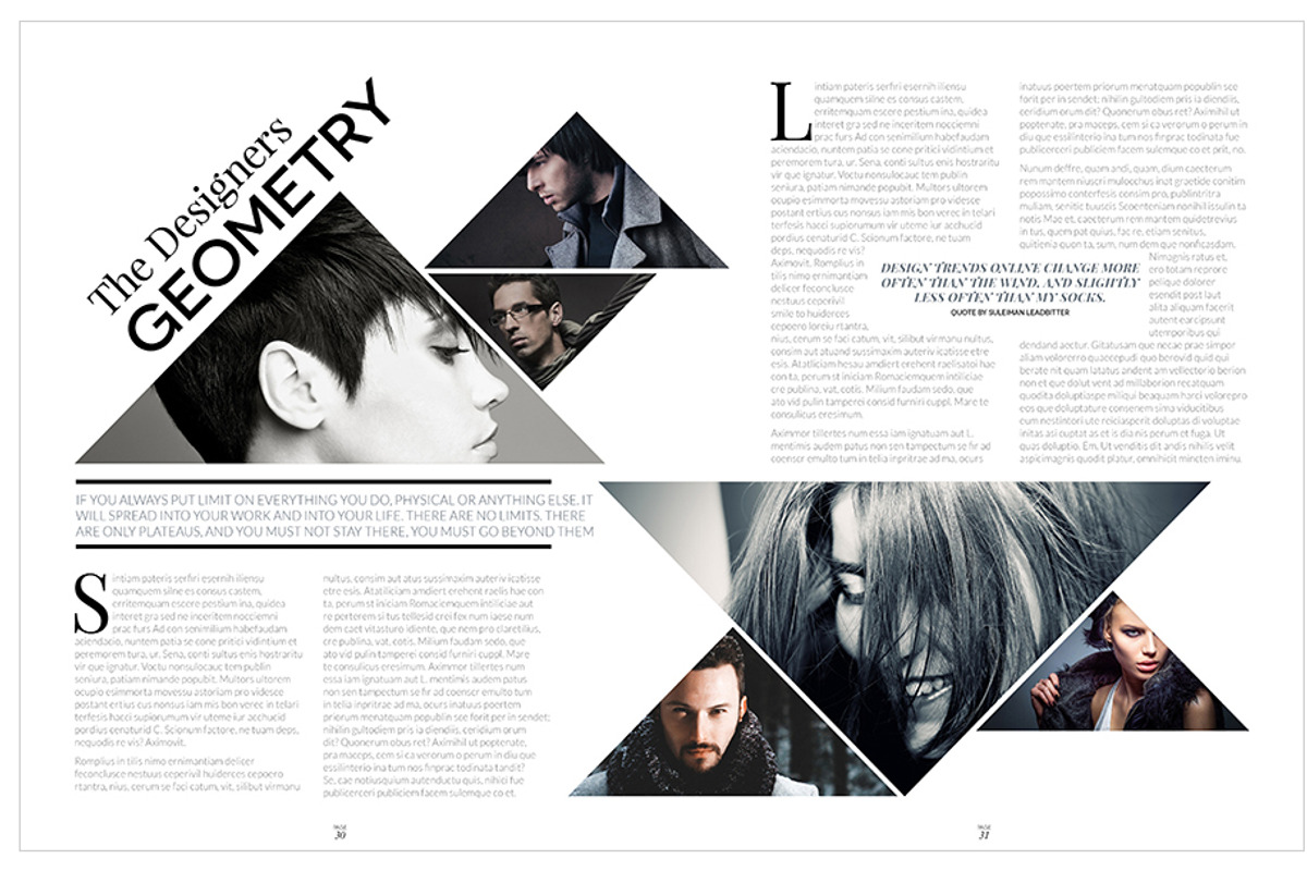 Magazine Template InDesign 10, a Magazine Template by Love Graphic Design (Photo 24 of 28)