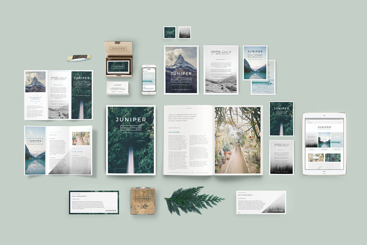 J U N I P E R  Branding Bundle!, a Packaging Mockup by 46&2 Collective (Photo 21 of 21)