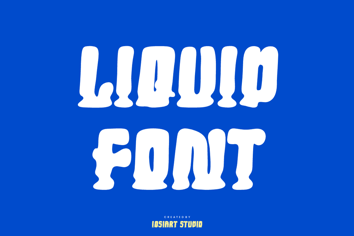 Fronge Waven - Liquid Font, a Sans Serif Font by Iqsiart Studio (Photo 3 of 6)