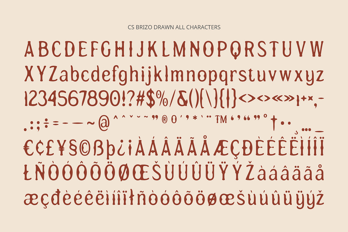 CS Brizo Drawn, a Serif Font by Craft Supply Co. (Photo 8 of 8)
