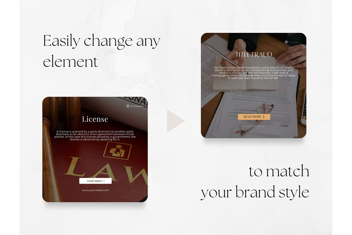 60 Lawyer Social Media Posts, a Social Media Template by PatternLab. (Photo 8 of 9)