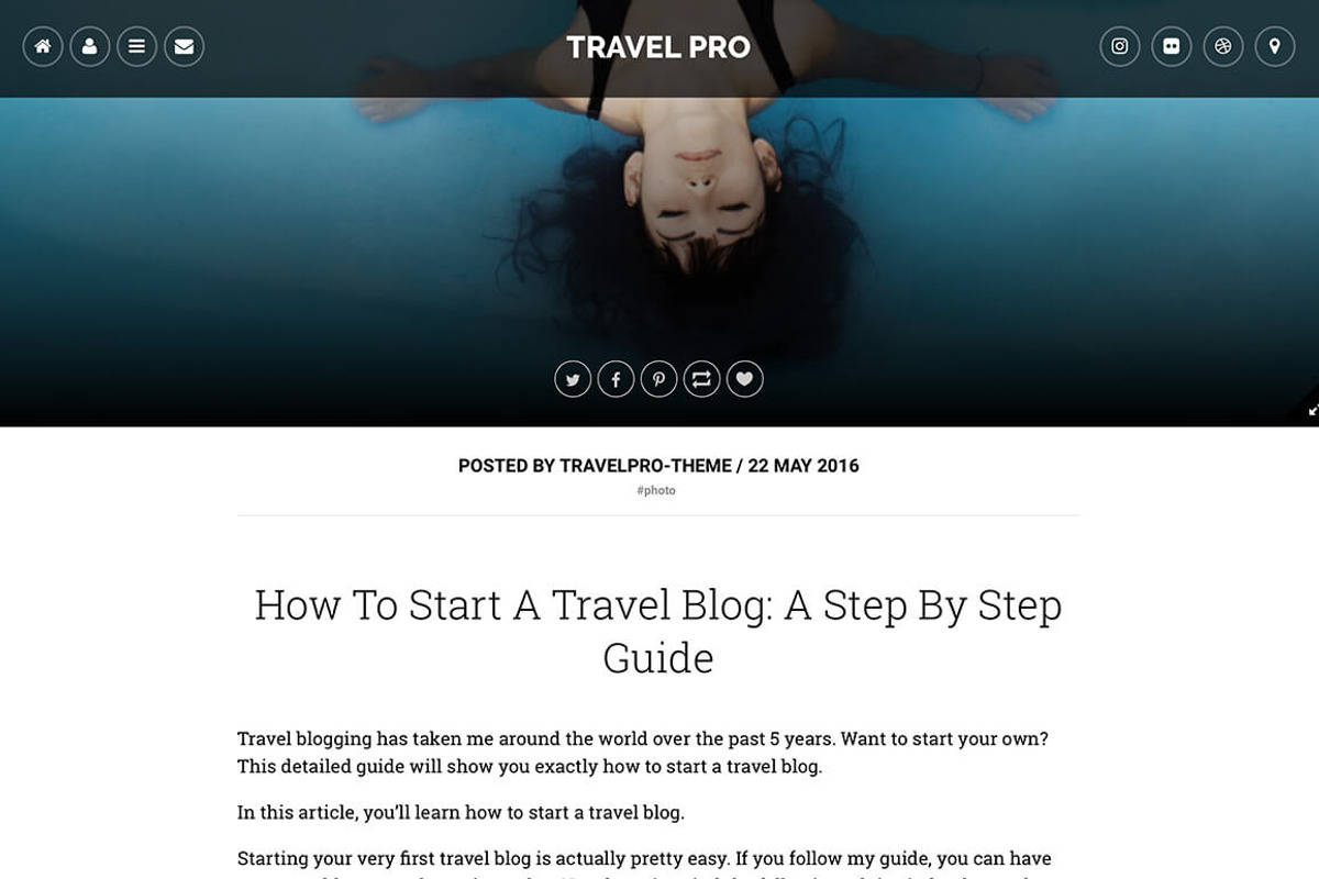 Travel Pro Tumblr Theme, a Websites & App Template by Themelantic (Photo 2 of 6)