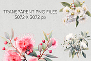 Gumnut Blossom Clipart Transparent, a Decorative Illustration by Pawcasso's Portraits (Thumbnail 2 of 6)