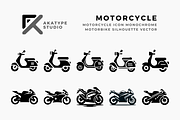 Motorcycle Icon Vector, an Icon by Akatype Studio (Thumbnail 1 of 3)
