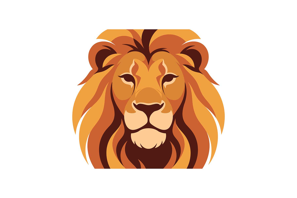 Royal Lion Head Cartoon Clipart, an Object Graphic by jahid234 (Photo 11 of 16)