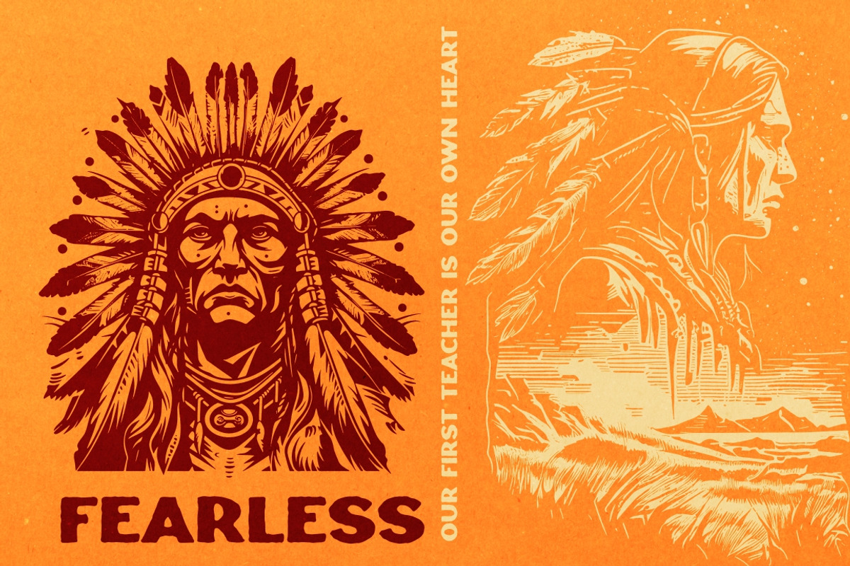 Native American Indian illustrations, an Illustration by Nocturnal Wolf (Photo 6 of 14)