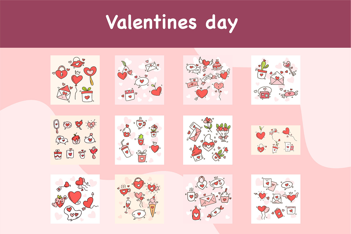 Valentines day event doodle style, an Object Illustration by foxndeer (Photo 1 of 4)