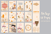 12 cute natural design cards3#, a Card Template by Piixypeach (Thumbnail 2 of 4)