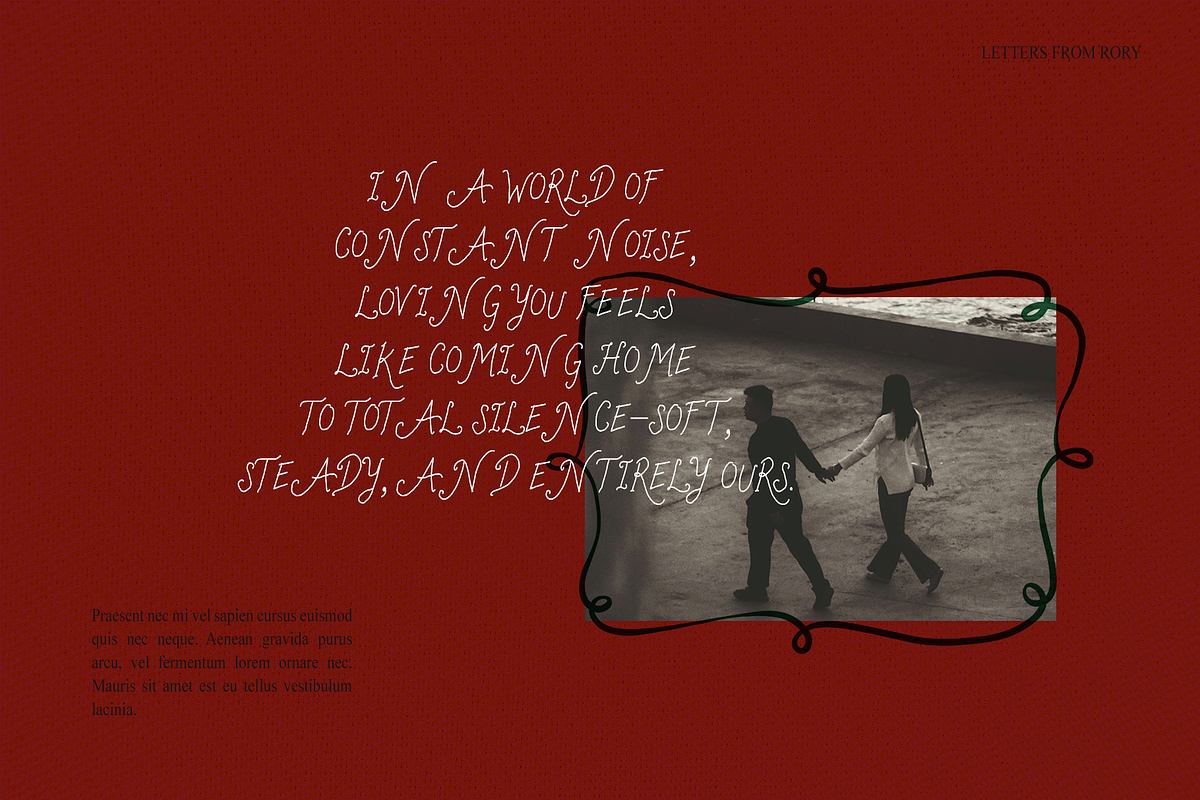 Letters From Rory Whimsical Script, a Script Font by Nonceni (Photo 2 of 15)