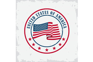 Usa Flag Seal