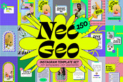 Neo Geo Instagram Template Kit, a Social Media Template by angelainthefields (Thumbnail 1 of 11)
