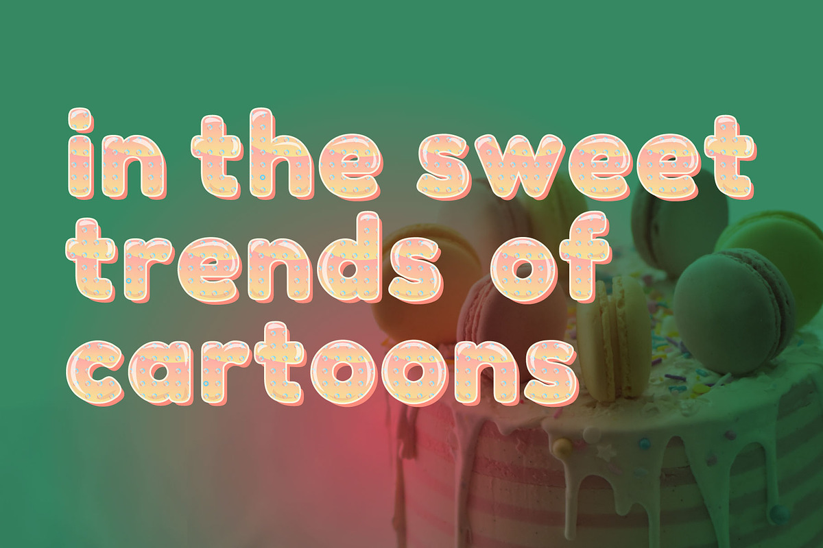Lolly color cute cartoon font, a Sans Serif Font by Zimages (Photo 7 of 8)