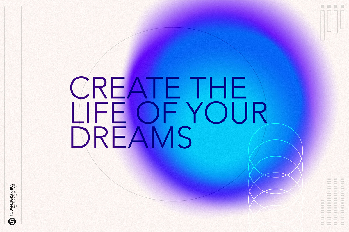 Gradient Orbits - Abstract Elements, a Background Graphic by Youandigraphics (Photo 2 of 13)