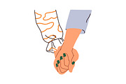 Friend hands together. Friendship, an Illustration by Good Studio (Thumbnail 3 of 12)