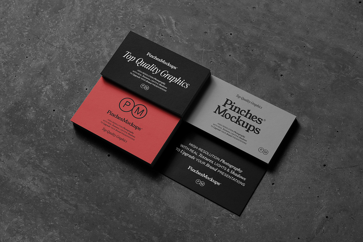 PM_BC/Ø4 - Business Cards Mockup, a Print Template by PinchesMockups© (Photo 3 of 6)
