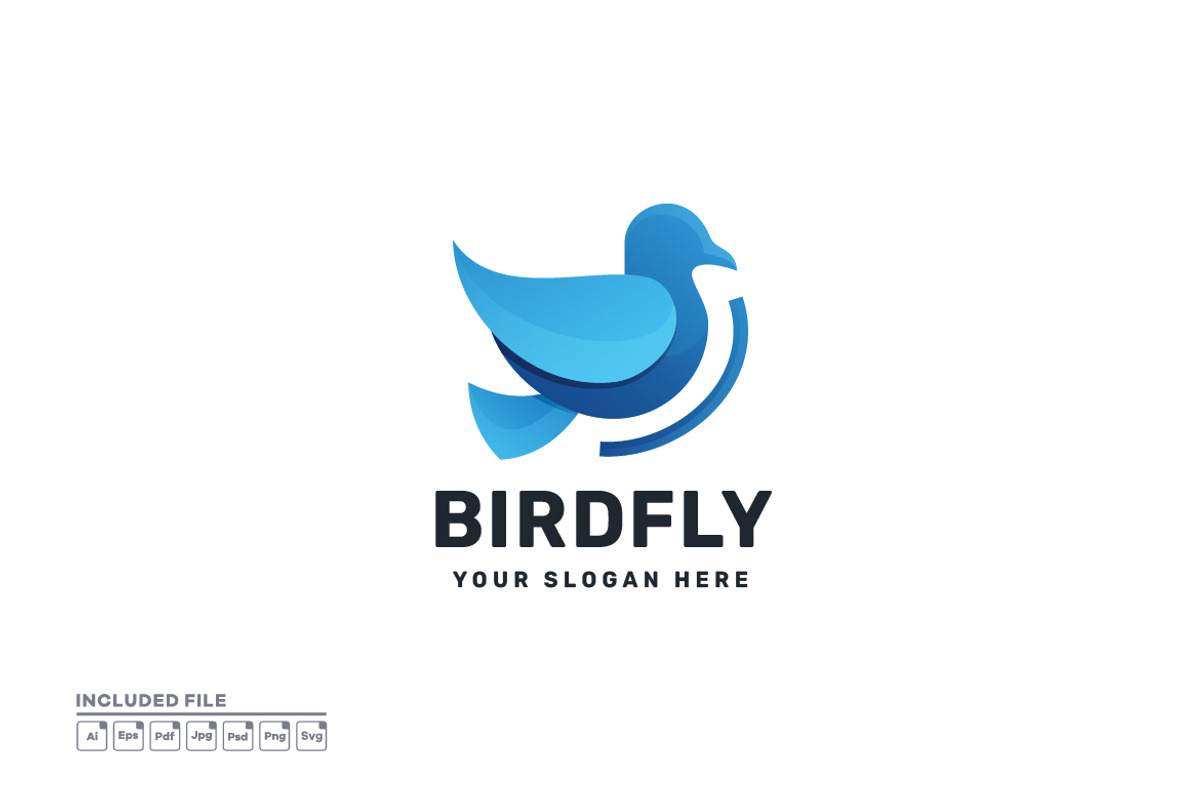 Fly Bird Gradient Logo Color Modern, a Branding & Logo Template by yuanesei