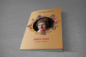 Funeral Program Template-T718