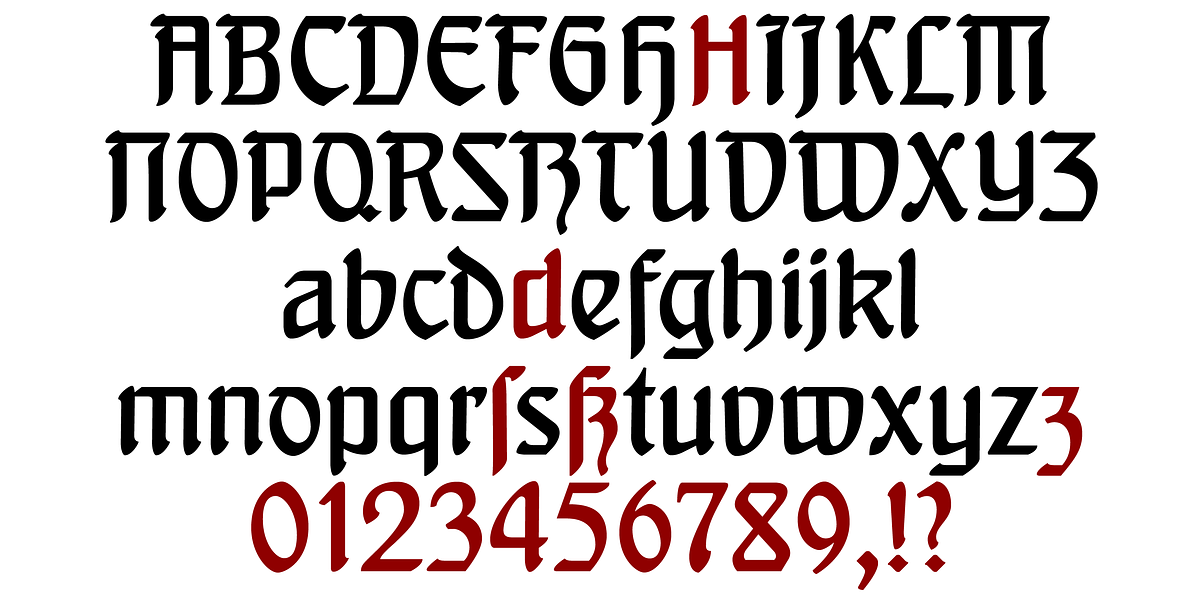 Behrens Schrift, a Blackletter Font by ingoFonts (Photo 2 of 8)