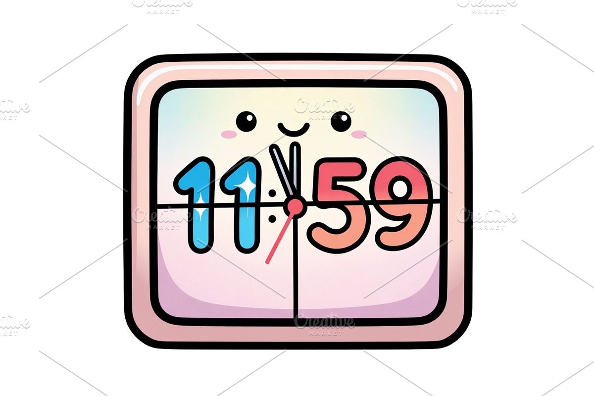 Countdown Clock Clipart, a Seasonal Illustration by Creative design (Photo 2 of 7)