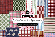 Painterly Christmas Backgrounds, a Background Graphic by SunnyAfternoons (Thumbnail 1 of 16)