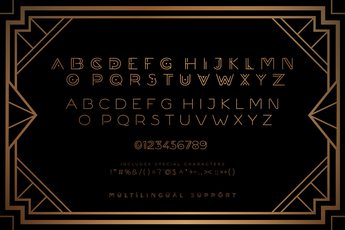 DECORÁ - Geometric Art Deco Font, a Symbol Font by AndrewPixelType (Photo 9 of 9)
