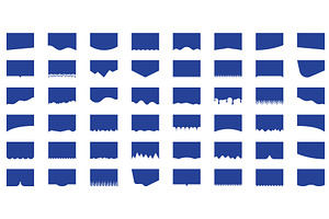 Divider Shape Set for Website, an Illustration by Vector Creator
