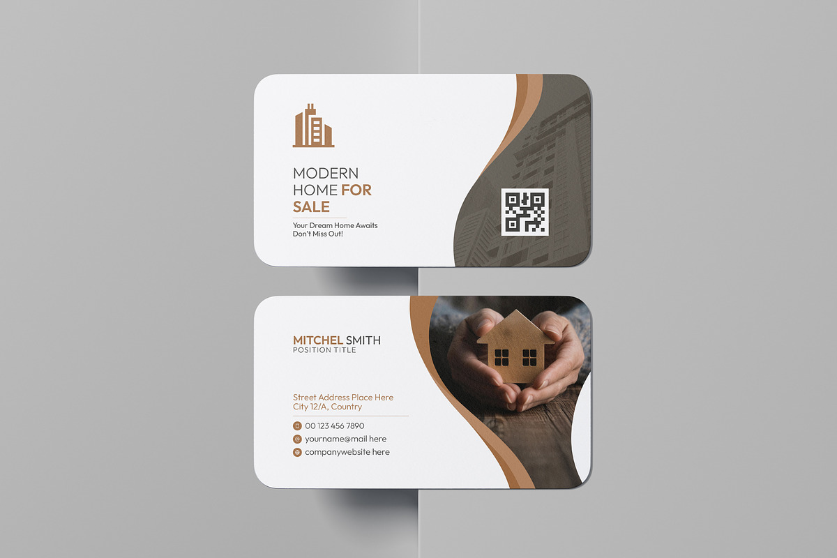 Real Estate Business Card Template, a Business Card Template by VectStock (Photo 2 of 5)