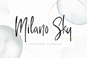 Milano Sky Handwritten Script Font