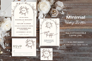 Minimal Wedding Invitation Card, an Invitation Template by DesignGenix
