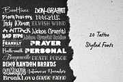 20 Tattoo & Graffiti Fonts Bundle, a Blackletter Font by Wicked Creative (Thumbnail 5 of 5)