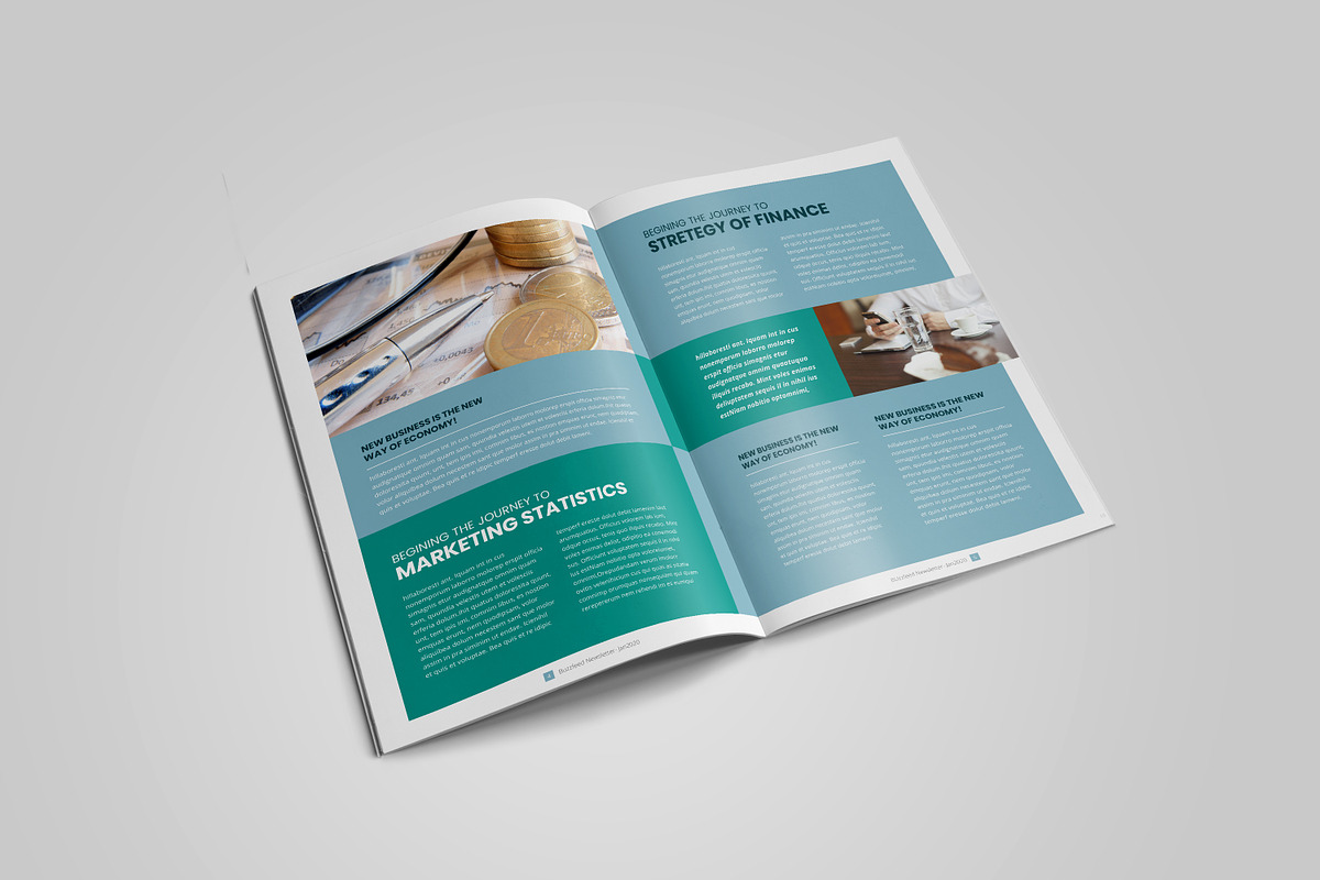 Business Newsletter Template Design, a Brochure Template by Layout Design (Photo 5 of 6)