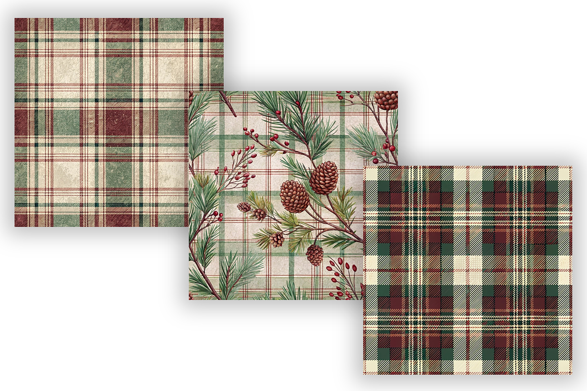 Elegant Plaid Flannel Pattern Bundle, a Pattern Graphic by FloridPrintables (Photo 4 of 8)
