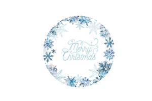 Round frame with watercolor, a Texture Illustration by Nenahliadava Design