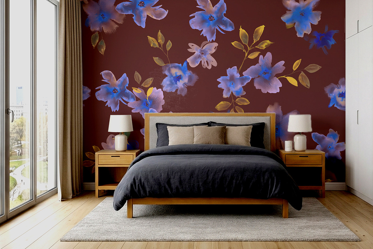 Watercolor Floral Pattern, a Pattern Graphic by MartinShop (Photo 7 of 10)