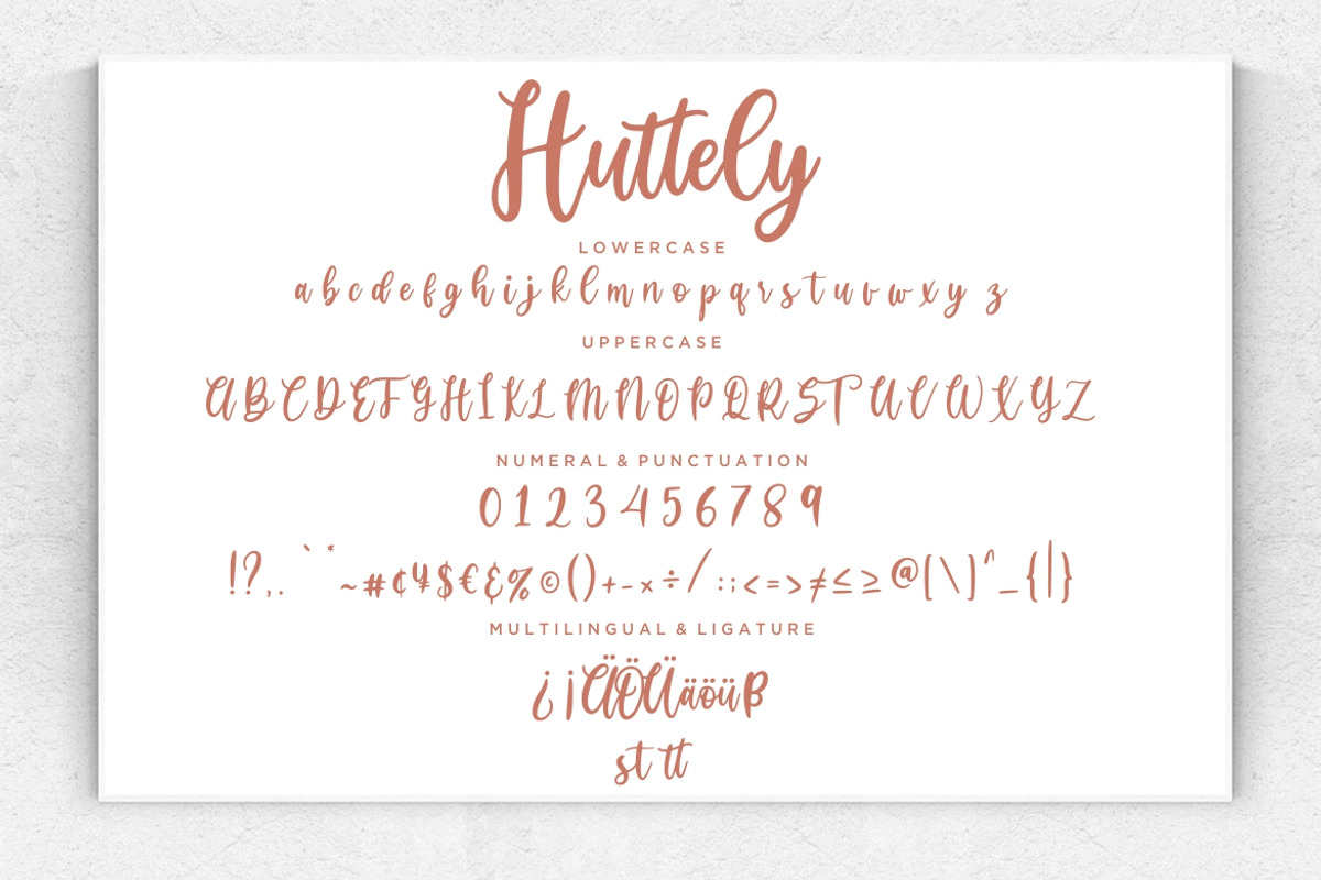 Huttely Calligraphy Business Font preview 7