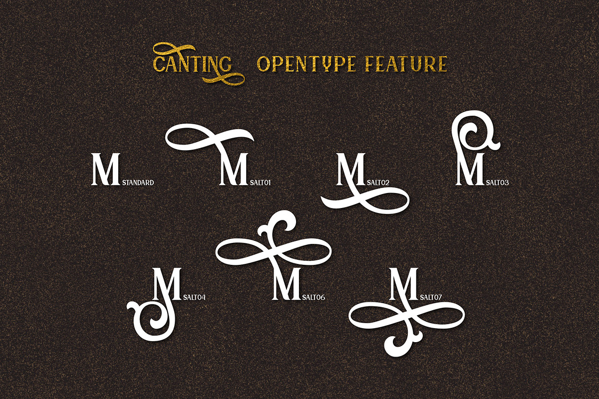Canting, a Font by Omotu Studio (Photo 12 of 13)