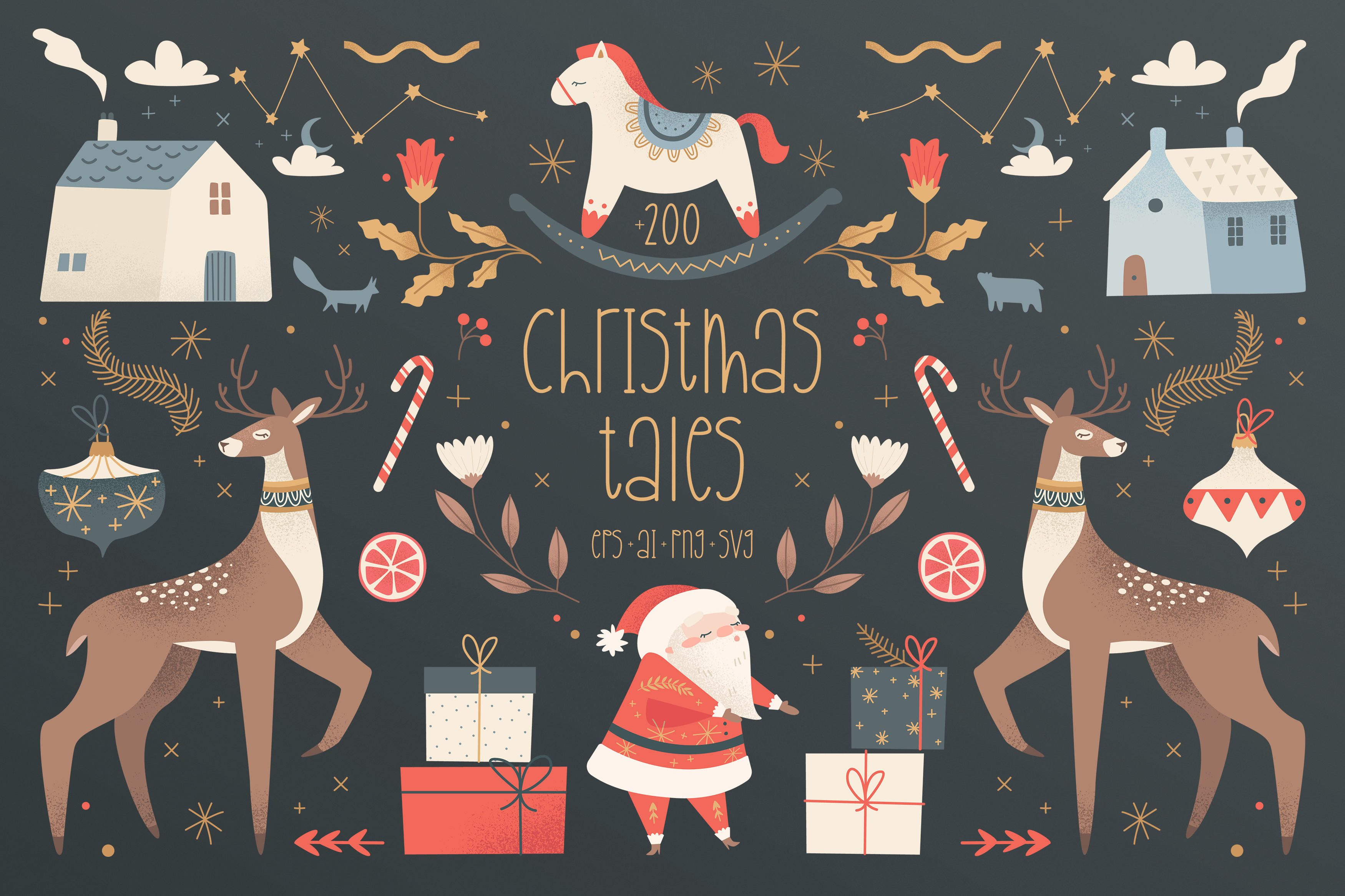 Christmas Tales Illustration Bundle