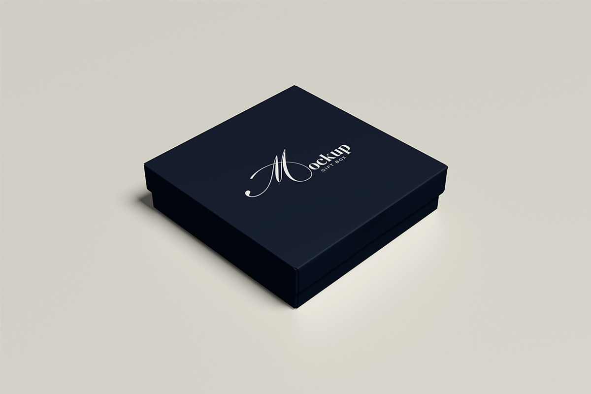 Gift Box Mockup, an Advertising Mockup by HanaSaka_Studio (Photo 2 of 5)